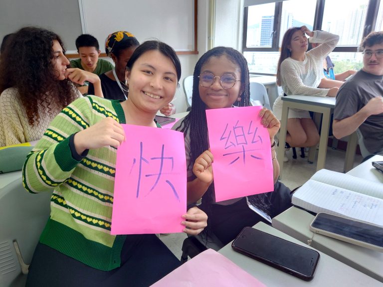 Exchange Students enjoyed the Cantonese Class