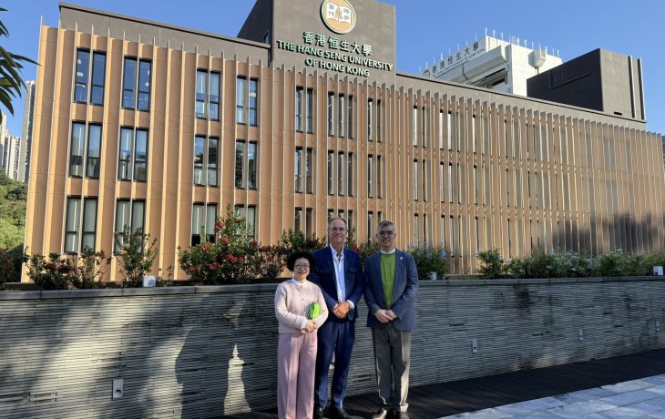 Professor Lars toured the and the Lee Shau Kee Sports Complex.