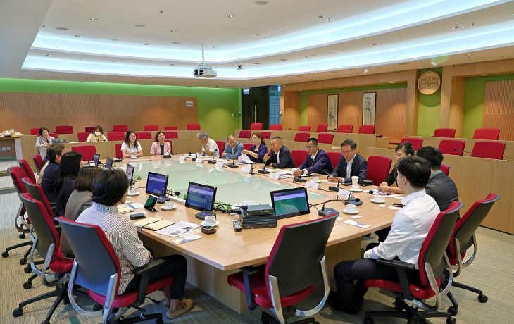 HSUHK leadership and representatives engage in a fruitful discussion with the Yiwu delegation.