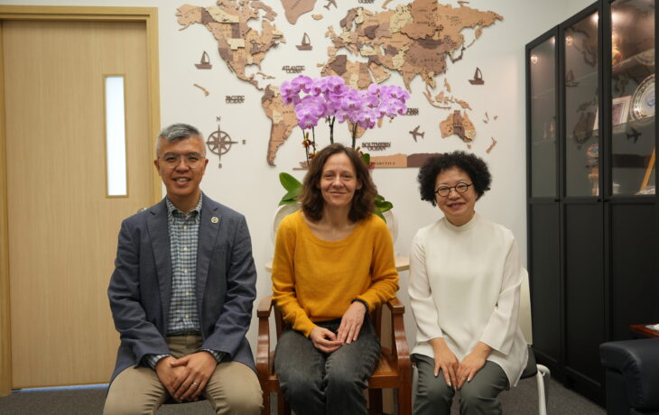 Group photo of Ms Marie Stanovská (centre), and representatives from Global Affairs Office