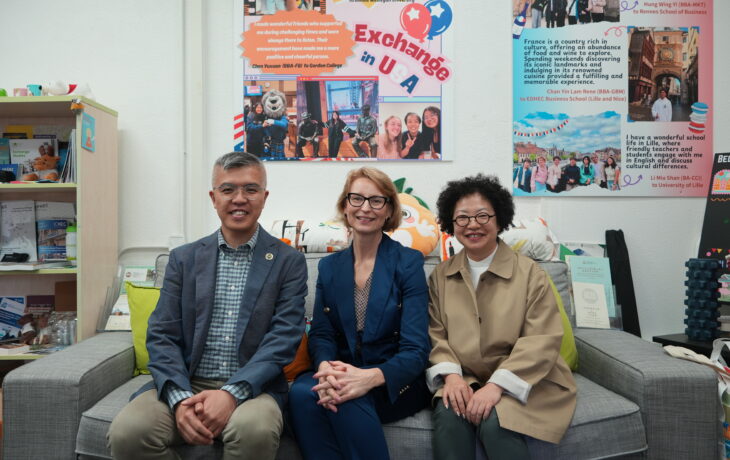 Group photo of Ms Marie Stanovská (centre), and representatives from Global Affairs Office