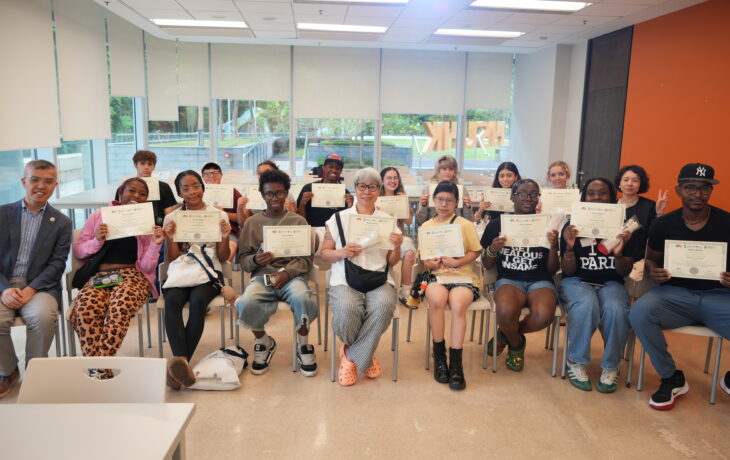 Students from West Orange High School, USA visit HSUHK, under “GBA Discovery” Exchange Tour organised by South China Normal University.