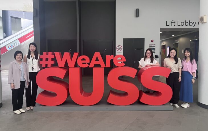 GAO learns more about SUSS during the campus tour to better promote it to HSUHK students.