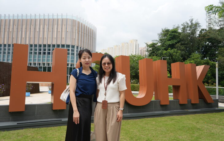 Group photo of Ms Yoon Ji Lee (left) and representative from Global Affairs Office